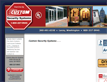 Tablet Screenshot of customsecuritywa.com